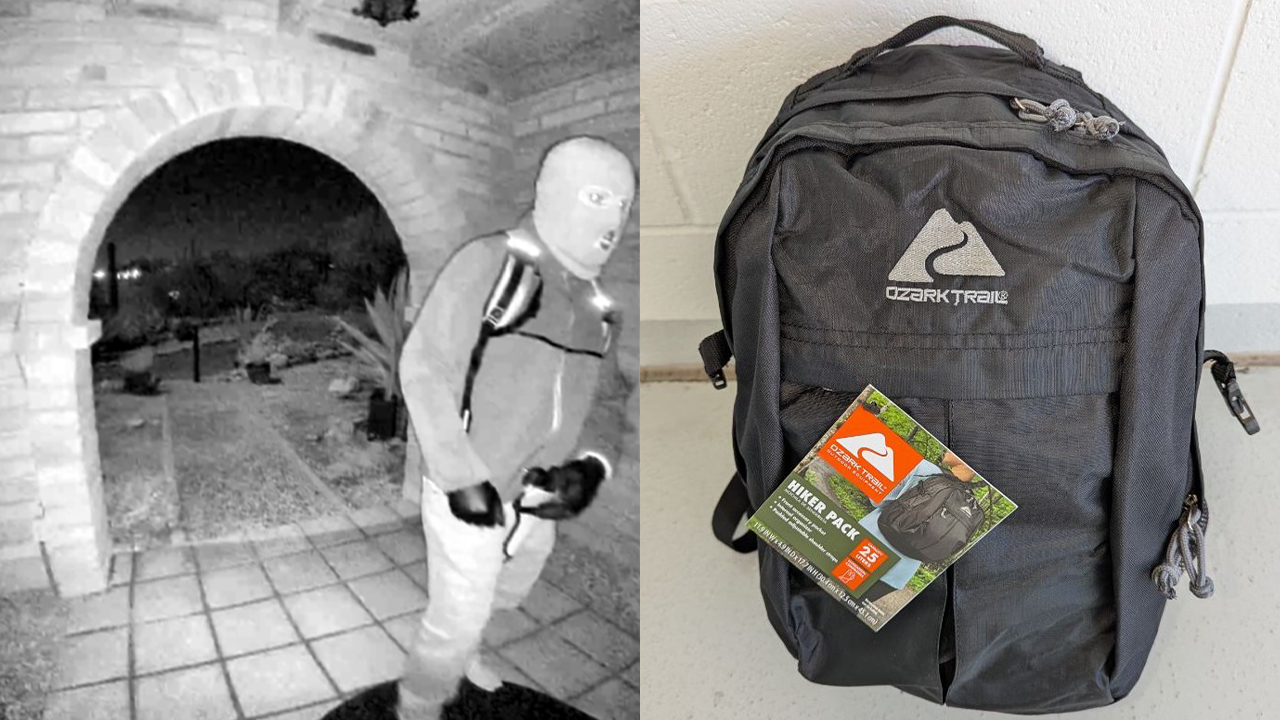 Ozark Trail Hiker Pack 25L identified by FBI